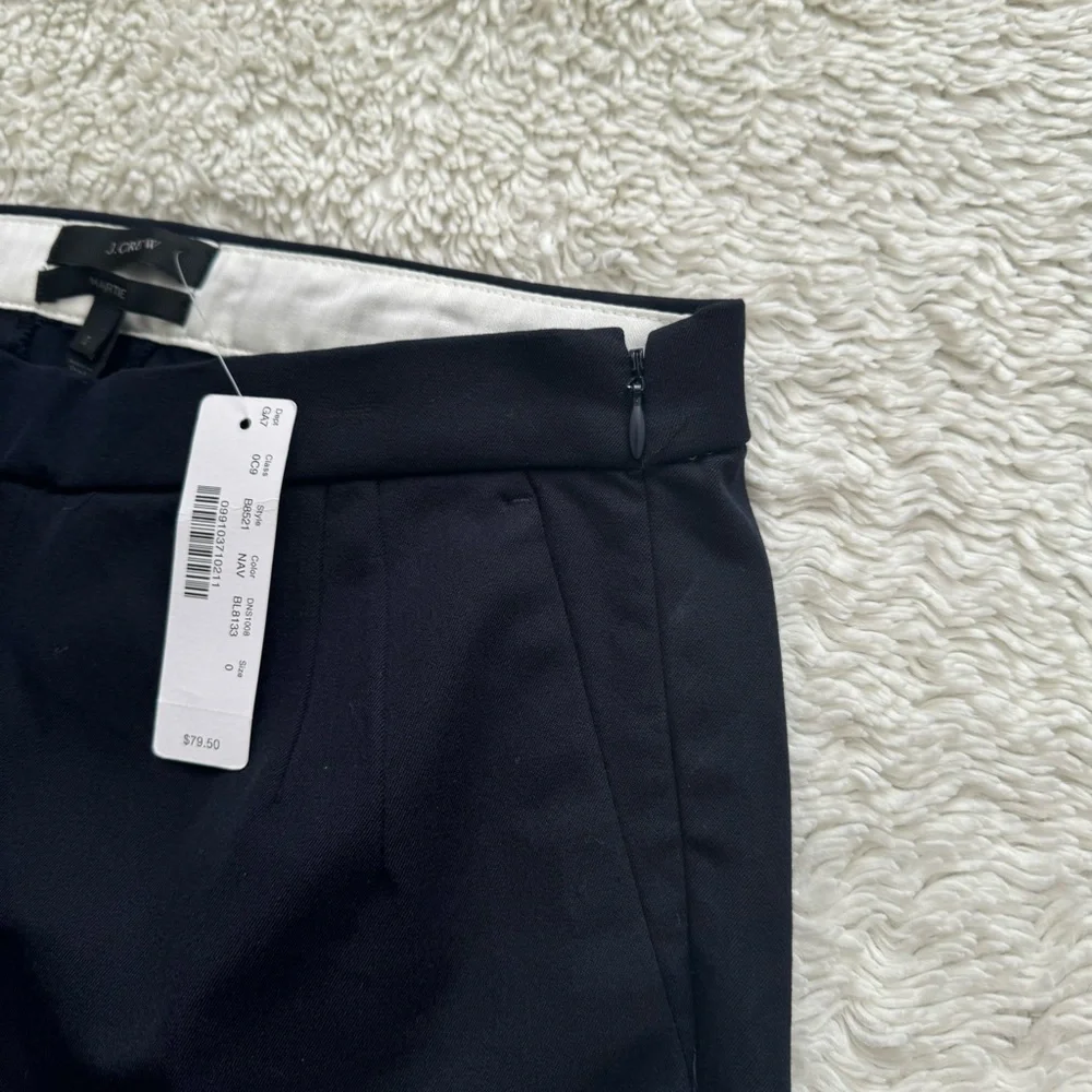 NWT J Crew Martie Navy Pant - Picture 4 of 7